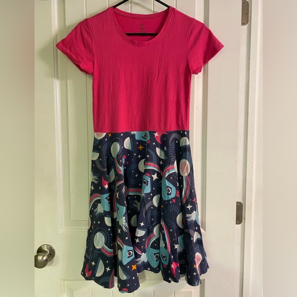 Princess Awesome Space/Universe Twirly Dress kids size 14 - Picture 2 of 3